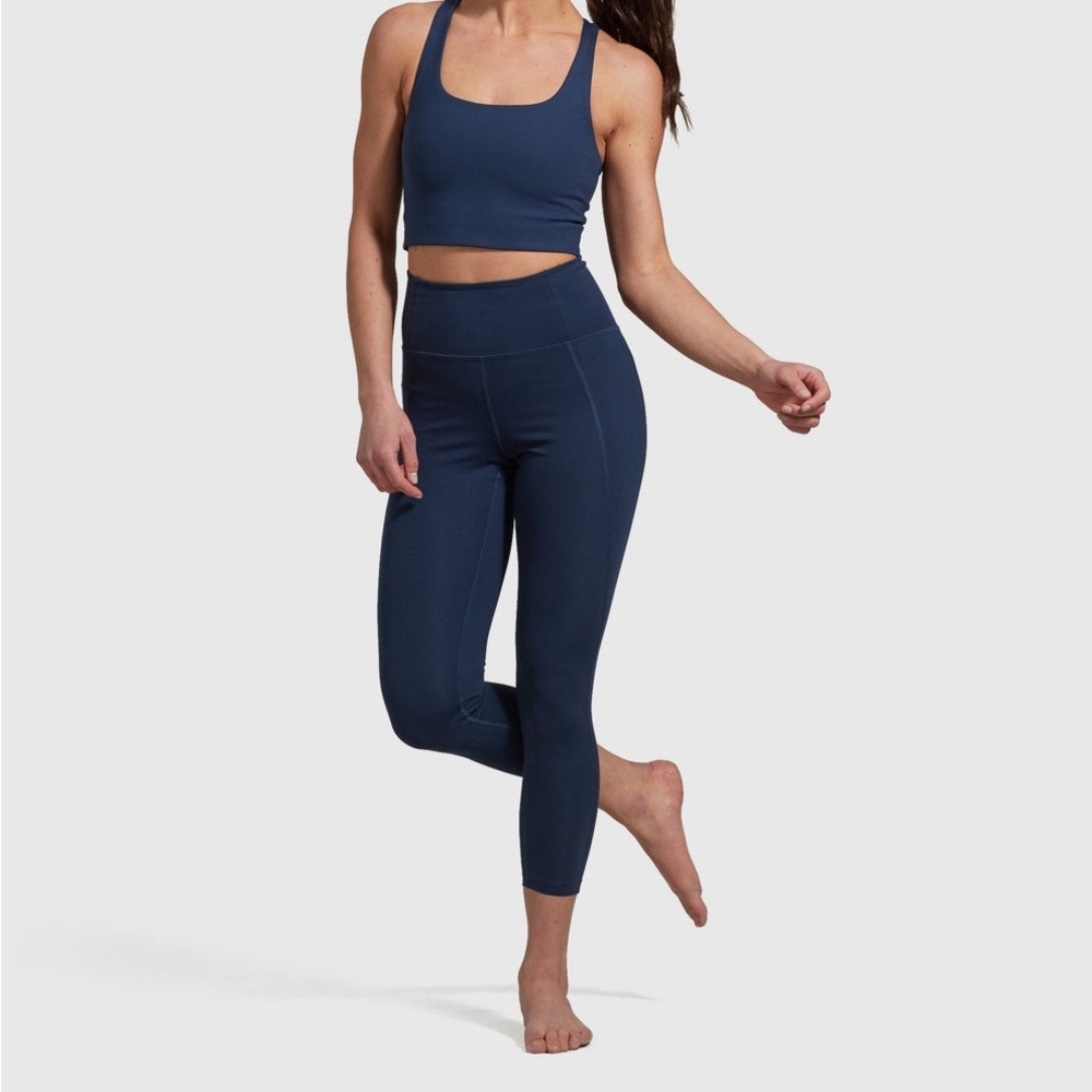 Girlfriend collective high-rise legging midnight blue